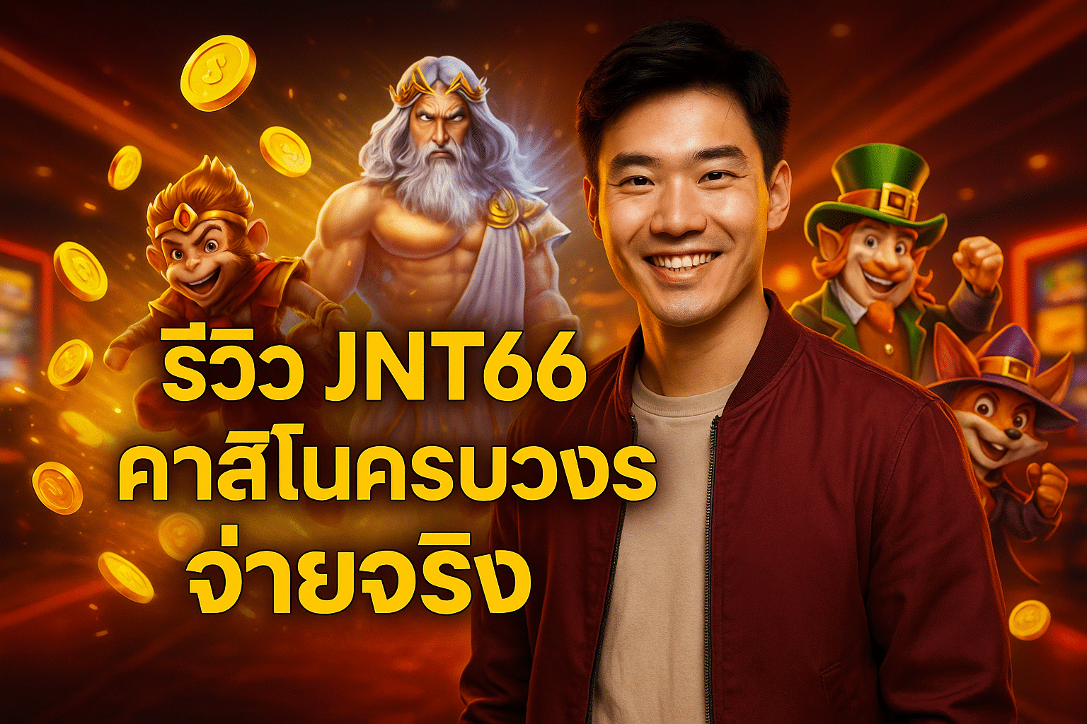 รีวิว JNT66 คาสิโนครบวงจร จ่ายจริง